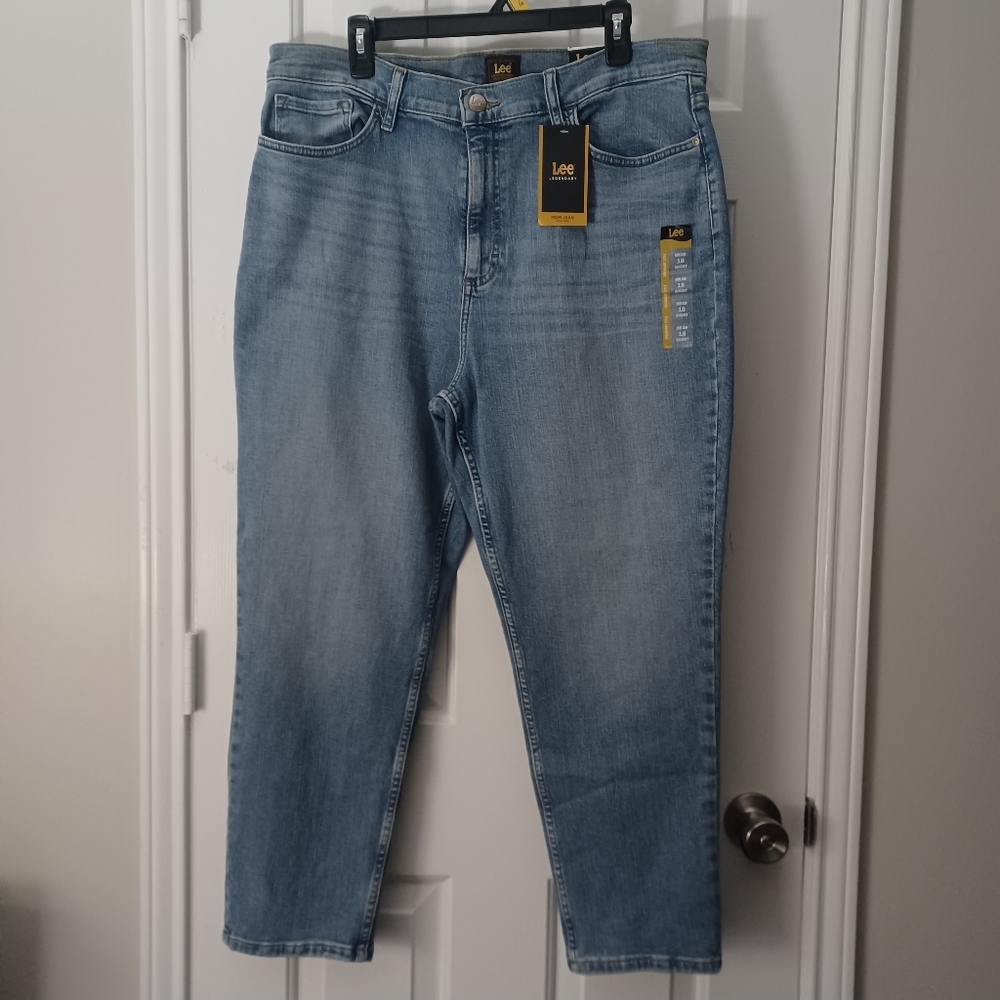 LEE High Rise Jeans Sz 18 Short